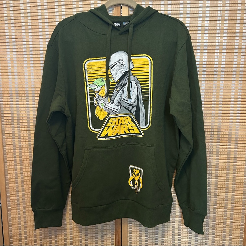 Men's Star Wars The Mandalorian Sweatshirt Hoodie NWT